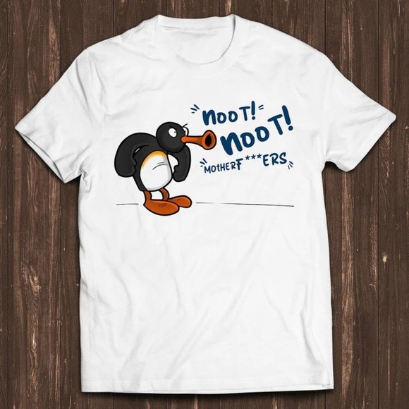 Angry Pingu Noot Noot Motherfcukers Cartoon Anime Style Gamer - Picture 1 of 1